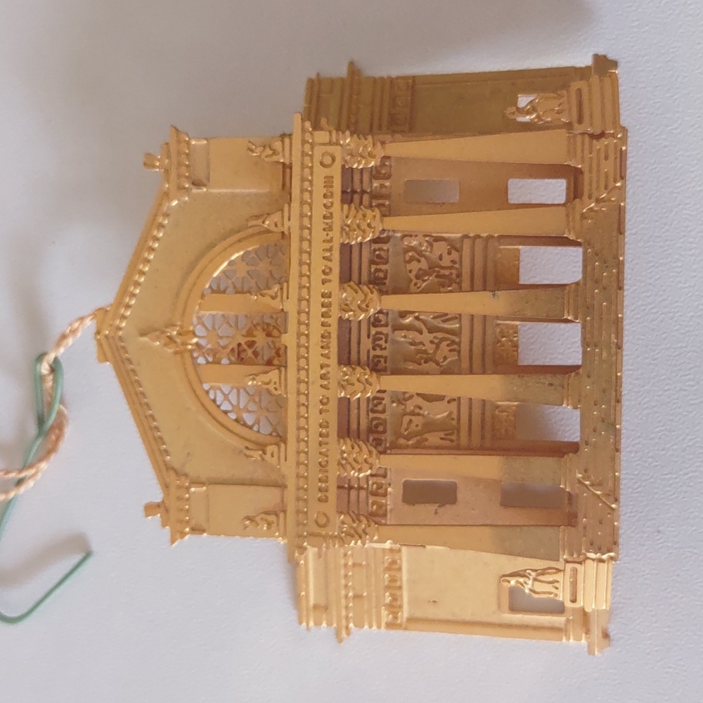 24k Gold Plated Architectural Ornament Vintage Christmas Ornament - Picture 6 of 8